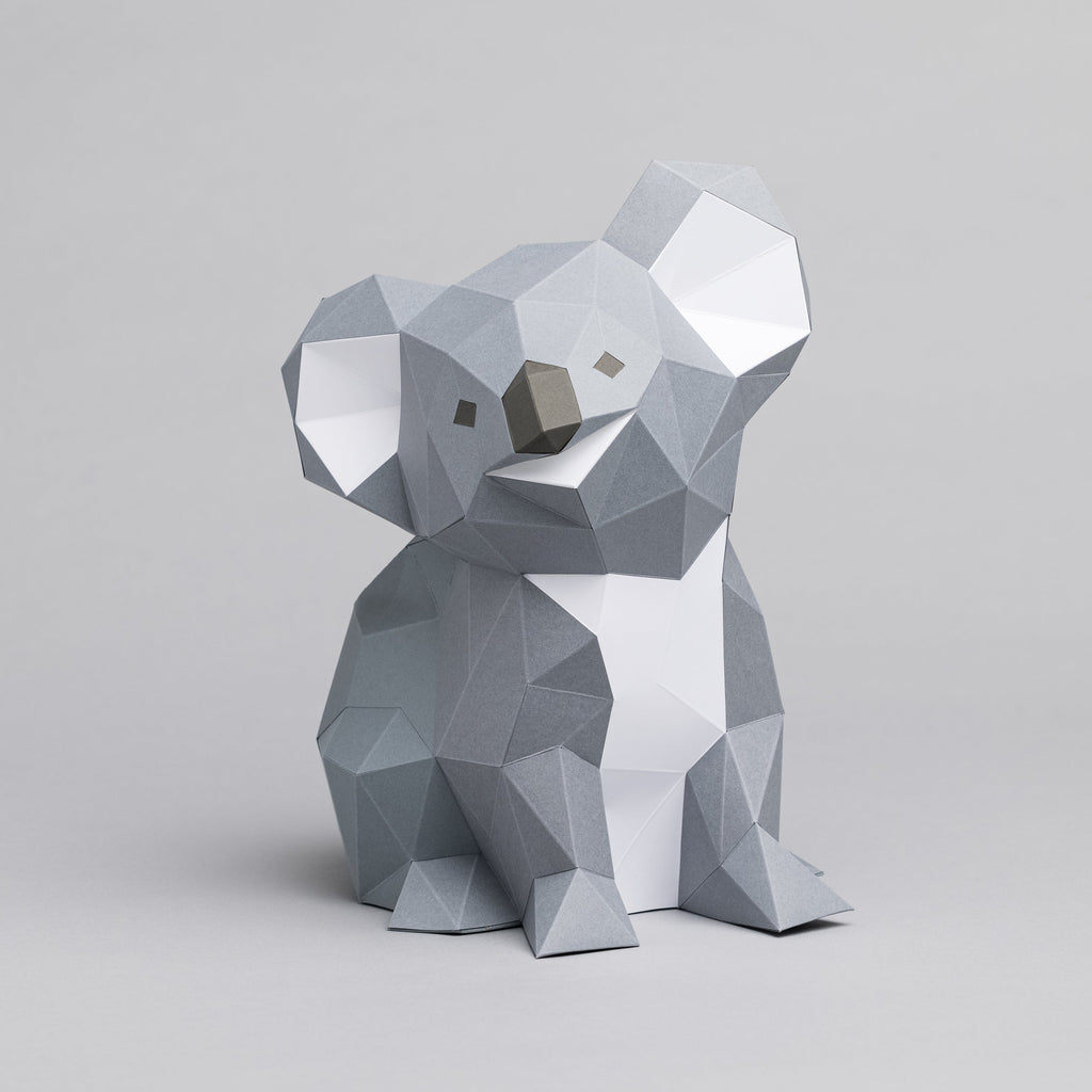 DIY Koala 3D Origami paper model Kit - Www.Shopthatapp.ca