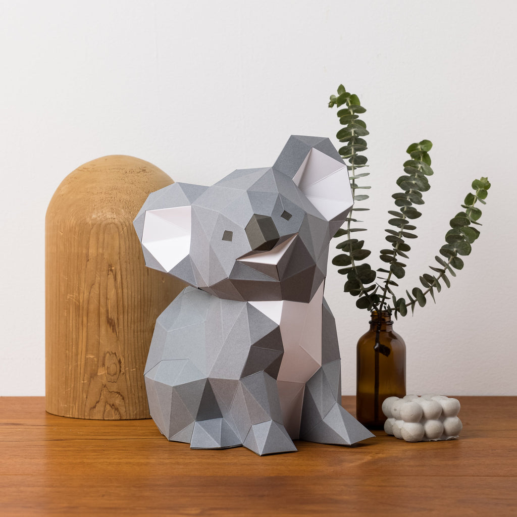 DIY Koala 3D Origami paper model Kit - Www.Shopthatapp.ca