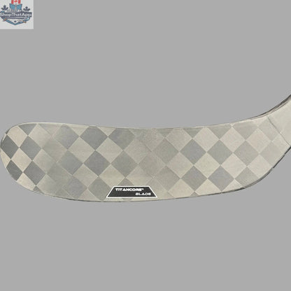 LabSports Pro All Black V2 hockey stick with TitanCore blade, intermediate performance gear for skilled hockey players.