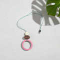 Wooden Circle Pendant Necklace - Unique Open Design - Shopthatapp.ca
