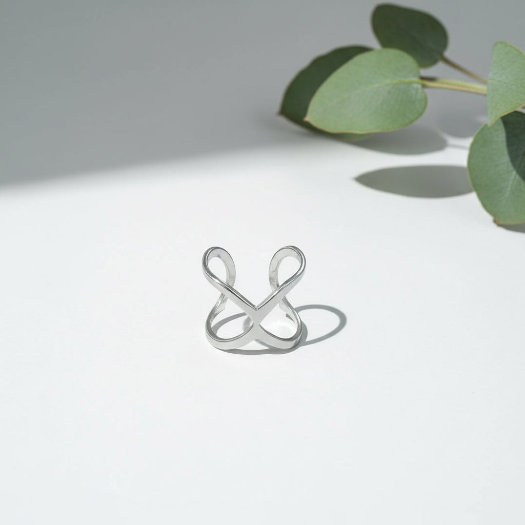 Open X Ring Stainless Steel - Grey Finish - Shopthatapp.ca