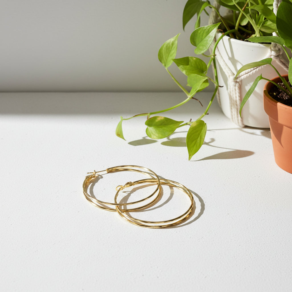 Double Strand Hoop Earrings for Effortless Style and Elegance - Shopthatapp.ca