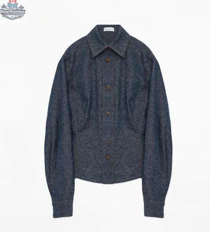 Berlin Afternoon Tea Waist Shirt - Refreshing Breathable Twill Linen Deconstructed Silhouette Old Money Style Top - Shopthatapp.ca