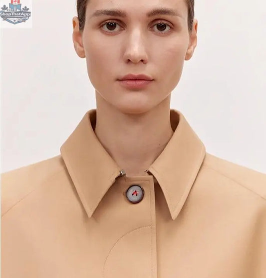 Fragrant Moment Trench Coat for Women - Stylish Mid-Length Overcoat for Petite Figures in High-End British Design - Shopthatapp.ca