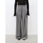 City Stroll Wool-Blend Wide-Leg Trousers - Casual and Relaxed Double-Pleated Design - Shopthatapp.ca