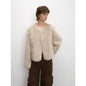 Darcy Manor Sheepskin Coat - Imported Tuscan Straight Wool Short Fur with Sweetheart Collar - Shopthatapp.ca