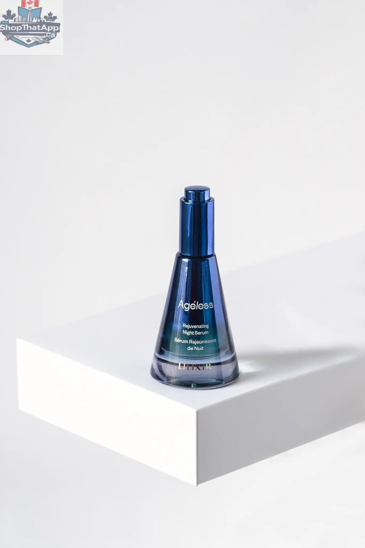 LILIXIR Awakening Ritual gift set with rejuvenating night serum in elegant packaging, designed for circadian rhythm support.