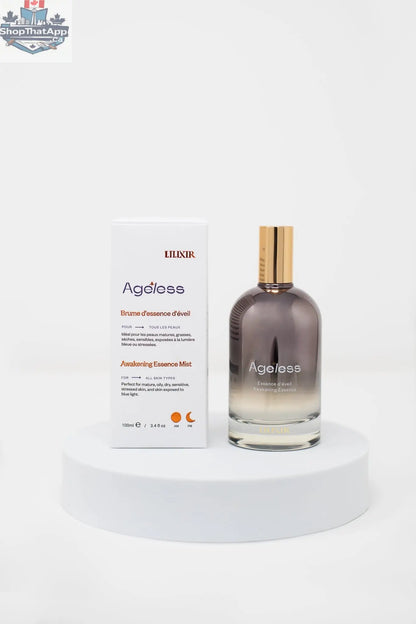 LILIXIR Awakening Ritual Day Defense Protocol gift set with climate-adaptive botanical essence and skincare products.