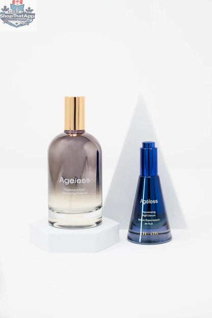 LILIXIR Awakening Ritual Night Renewal Protocol gift set with skincare products for nightly rejuvenation and skin renewal.