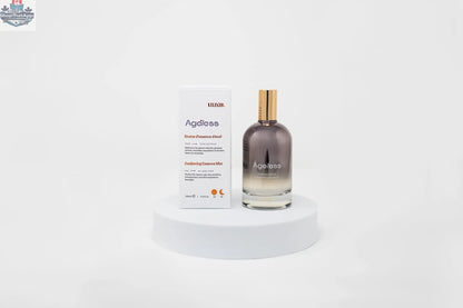 LILIXIR Ageless Awakening Essence mist with botanical ingredients, in a clear spray bottle, designed to hydrate and revitalize skin.