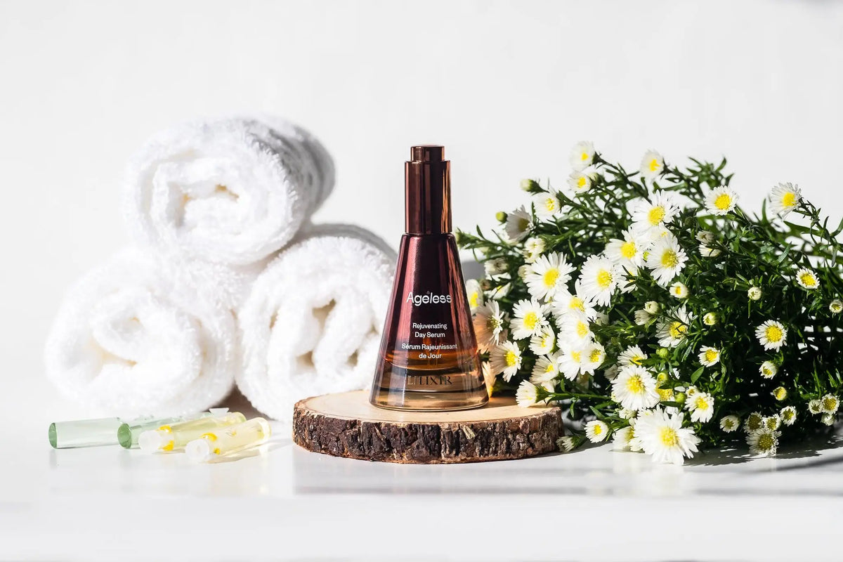 LILIXIR Ageless Rejuvenating Serum in a sleek bottle, designed to promote youthful skin and radiant, glowing complexion.