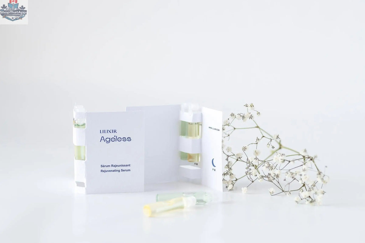LILIXIR Climate Discovery Kit Night Renewal Edition serum bottle, showcasing the ageless, rejuvenating night serum for skincare.