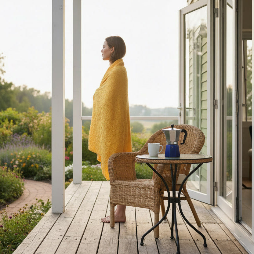 Box Waffle Wearable Cotton Throw (2 Colors) - Shopthatapp.ca