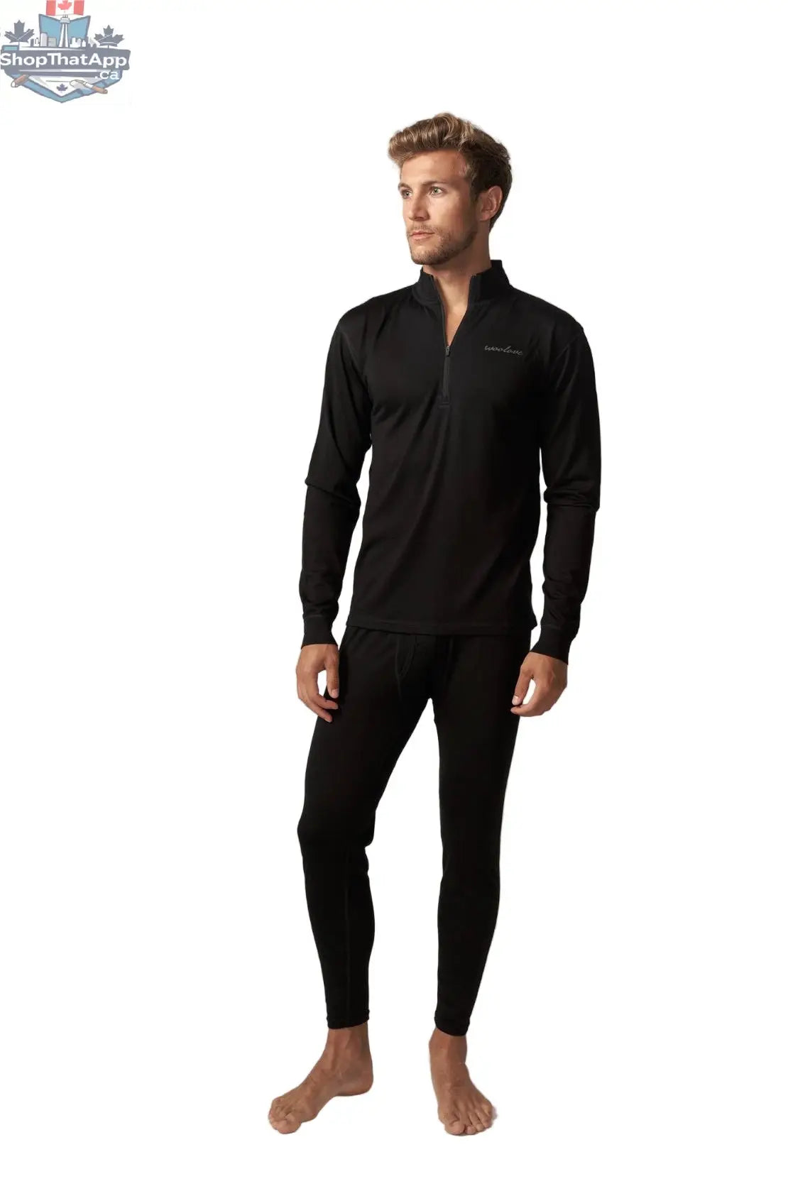 Men's Merino Wool 1/4 Zip Pullover — Midweight - Shopthatapp.ca