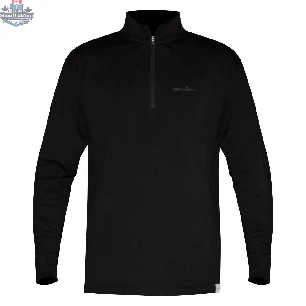 Men's Merino Wool 1/4 Zip Pullover — Midweight - Shopthatapp.ca