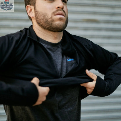 Men's Merino Wool 1/4 Zip Pullover — Midweight - Shopthatapp.ca