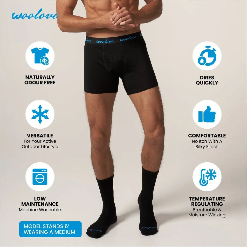 Men's Merino Wool Boxer Briefs