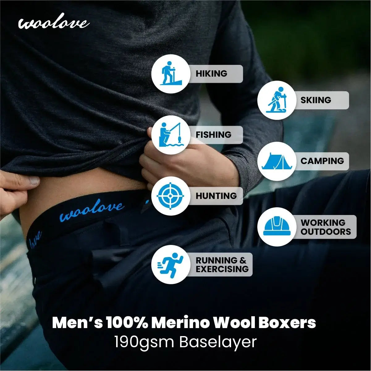 Men's Merino Wool Boxer Briefs