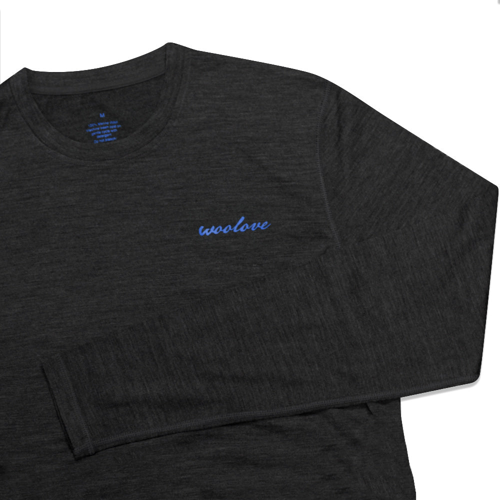 Men's Merino Wool Long Sleeve Crew Neck — Midweight
