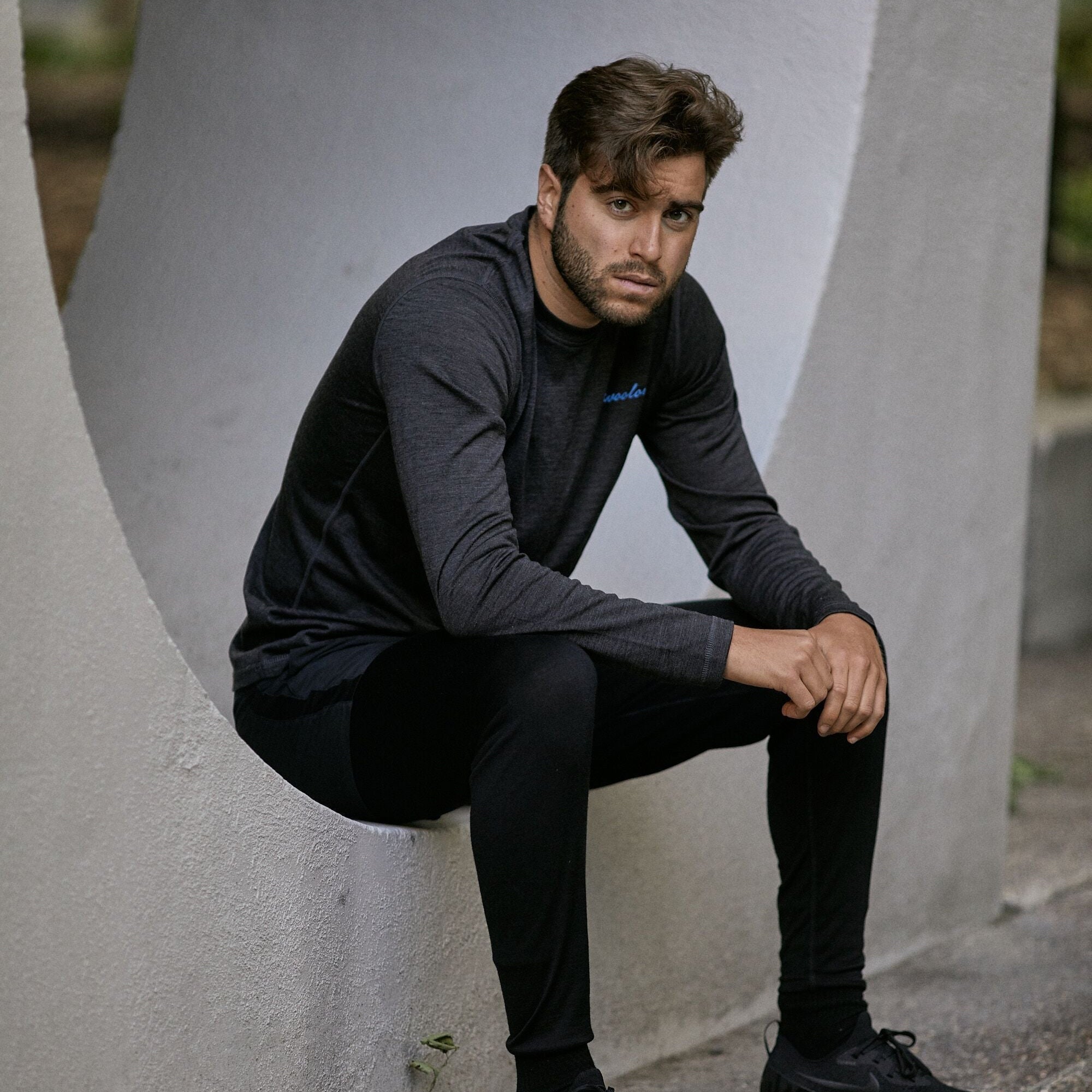 Men's Merino Wool Long Sleeve Crew Neck — Midweight