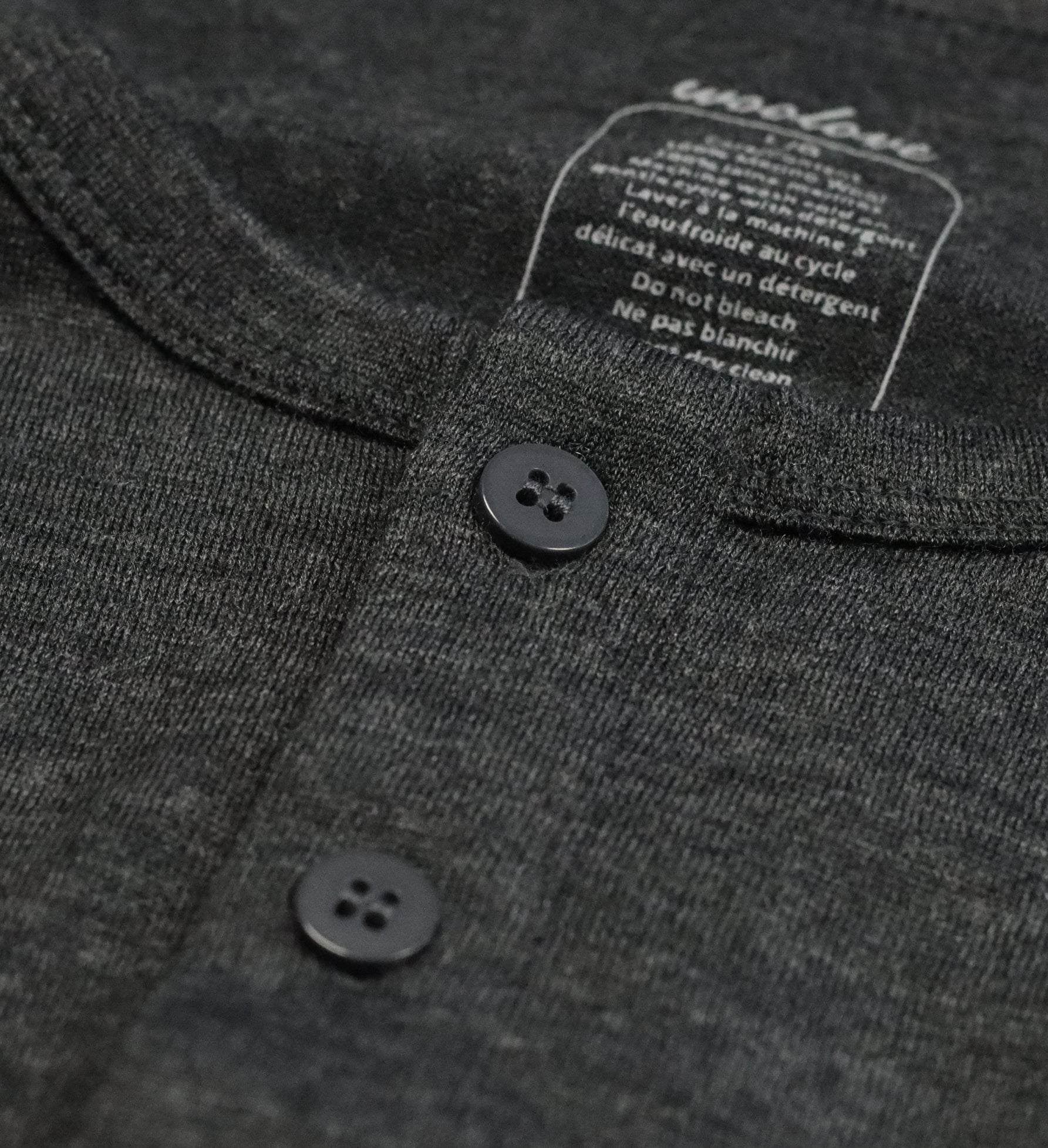 Men's Merino Wool Long Sleeve Henley — Midweight