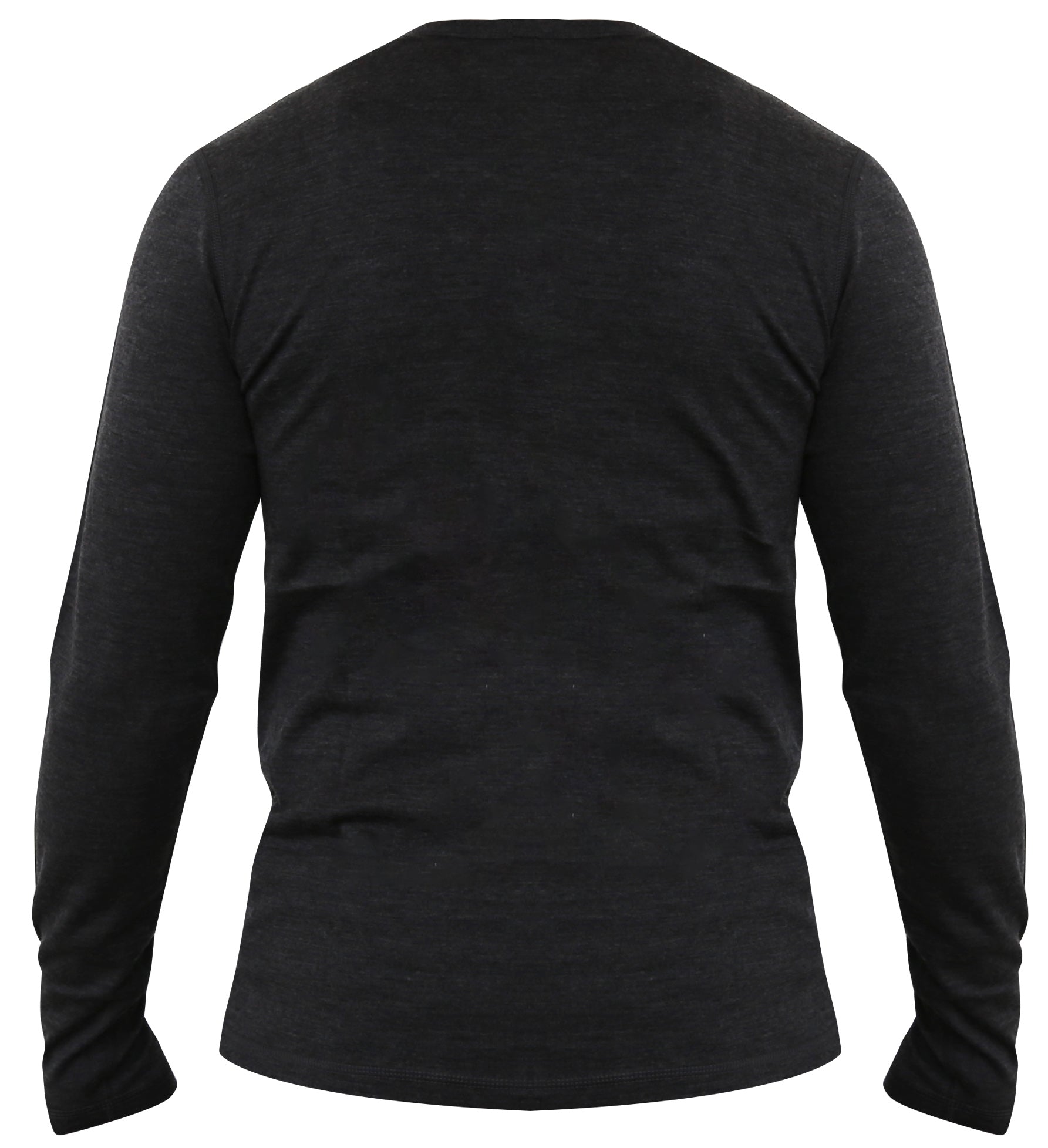 Men's Merino Wool Long Sleeve Henley — Midweight