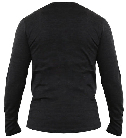 Men's Merino Wool Long Sleeve Henley — Midweight - Shopthatapp.ca