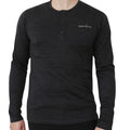 Men's Merino Wool Long Sleeve Henley — Midweight