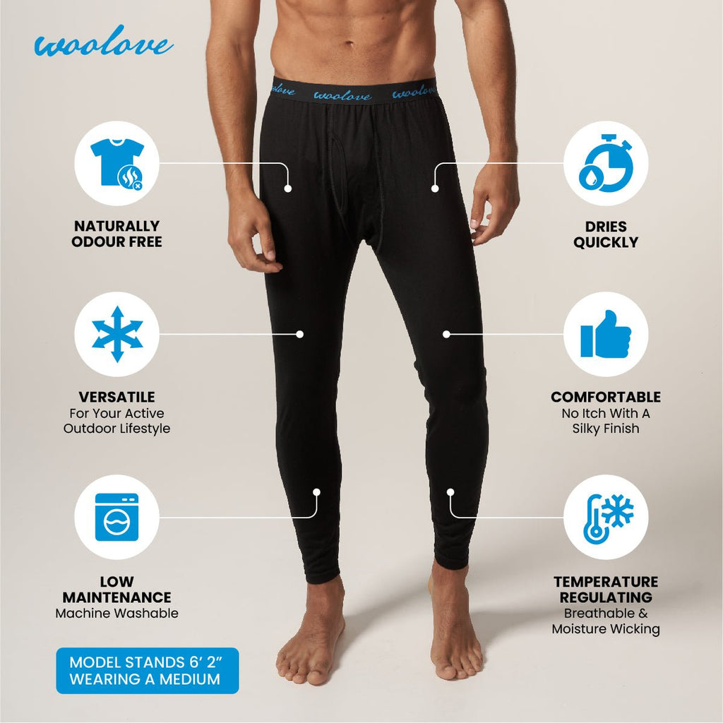 Men's Merino Wool Leggings + Beanie Bundle — Midweight