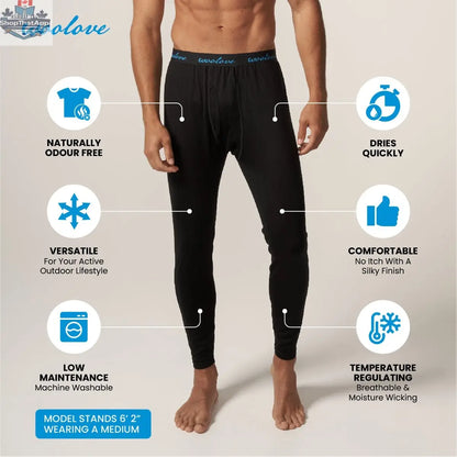 Men's Merino Wool Leggings + Beanie Bundle — Midweight - Shopthatapp.ca