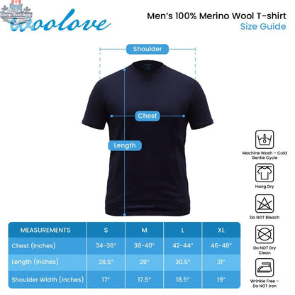 Men's Merino Wool T-Shirt — Lightweight - Shopthatapp.ca