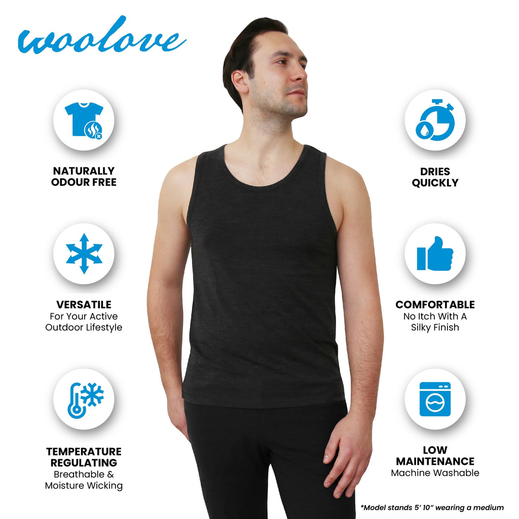 Men's Merino Wool Tank Top