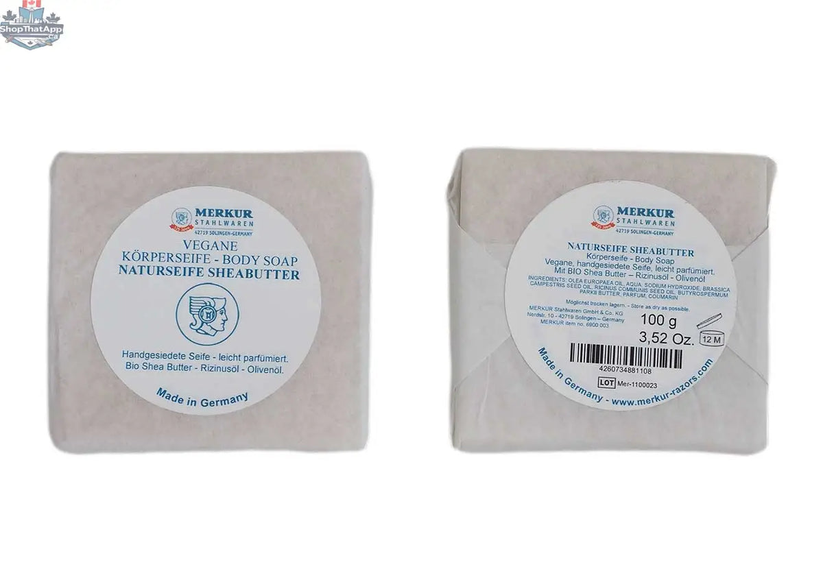 Merkur Vegan Body Soap 100g - Shea Butter & Natural Oils - Shopthatapp.ca