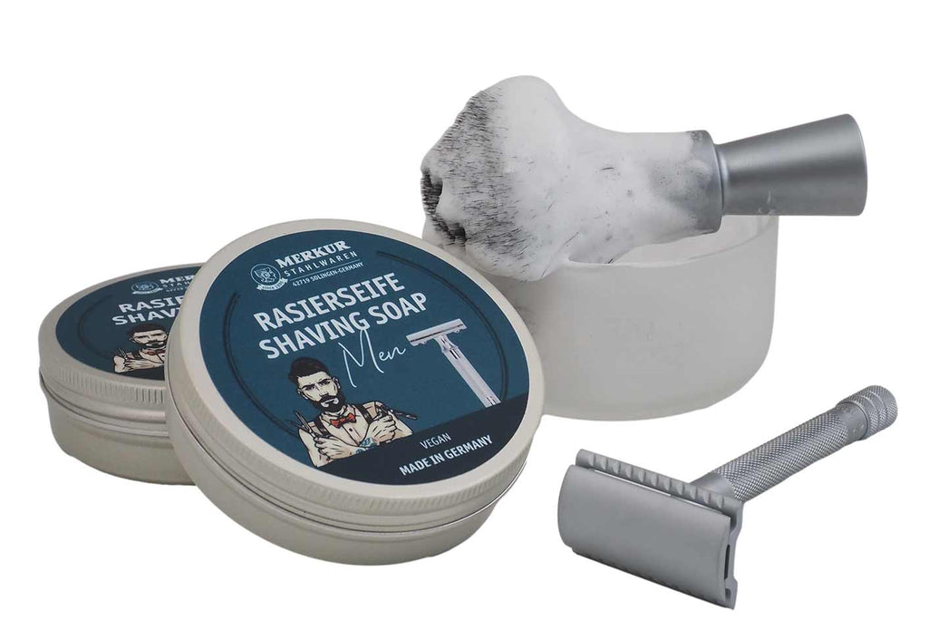 Merkur Shaving Soap for Men, 100gr - Superior Lather & Smooth Shave