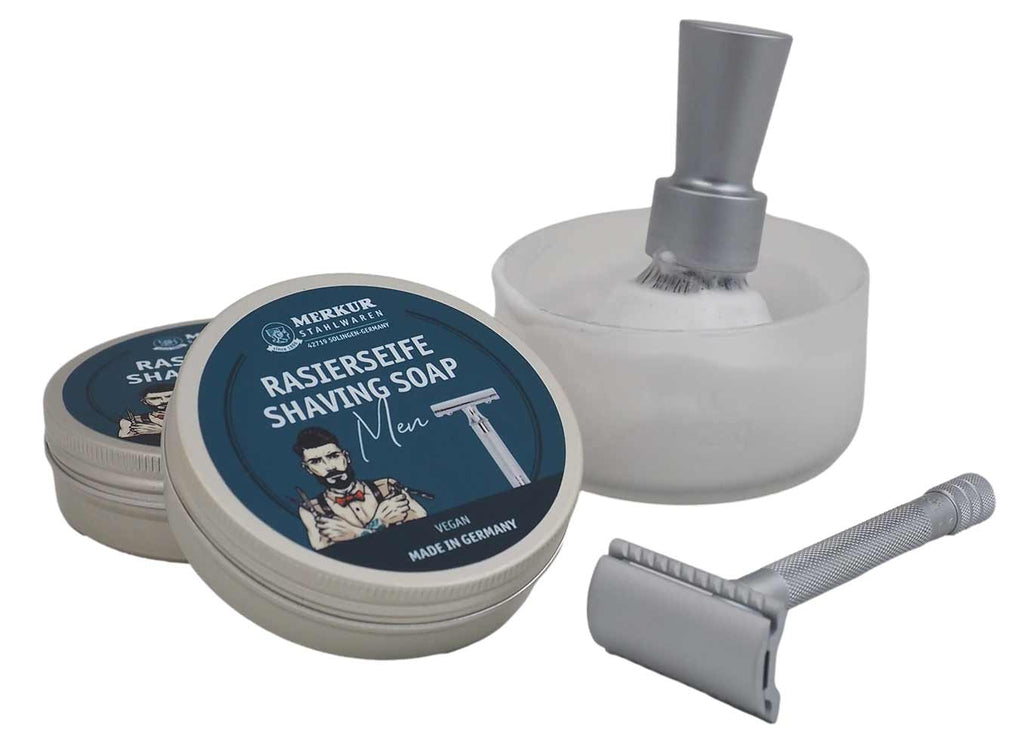 Merkur Shaving Soap for Men, 100gr - Superior Lather & Smooth Shave
