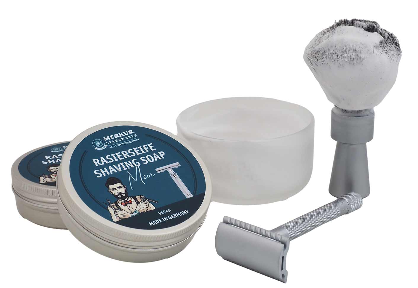 Merkur Shaving Soap for Men, 100gr - Superior Lather & Smooth Shave
