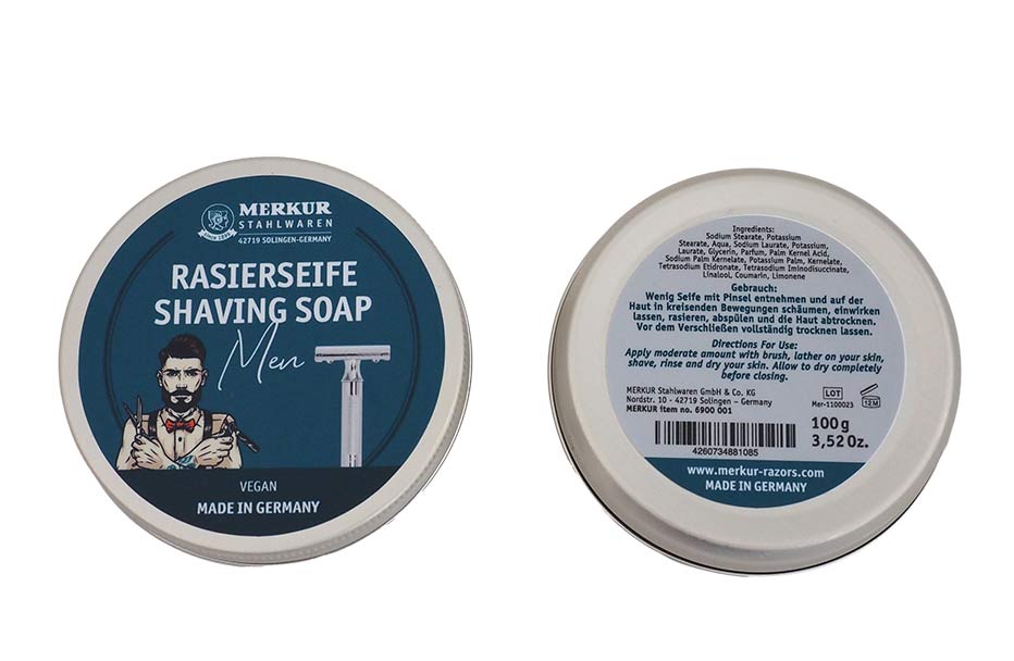 Merkur Shaving Soap for Men, 100gr - Superior Lather & Smooth Shave