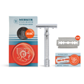 Merkur 333C Double-Edge Safety Razor Set with Bright Chrome Finish and 10 Blades