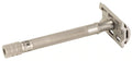Merkur 23-INOX DE Safety Razor - 3-Piece Closed Comb with Extra Long Stainless Steel Handle