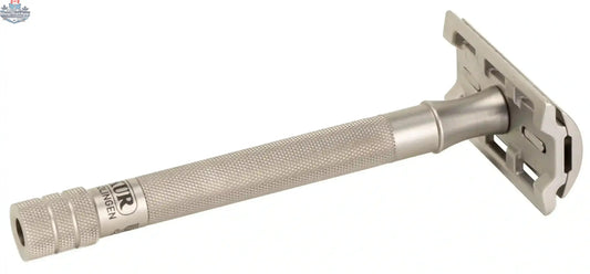 Merkur 23-INOX DE Safety Razor - 3-Piece Closed Comb with Extra Long Stainless Steel Handle - Shopthatapp.ca