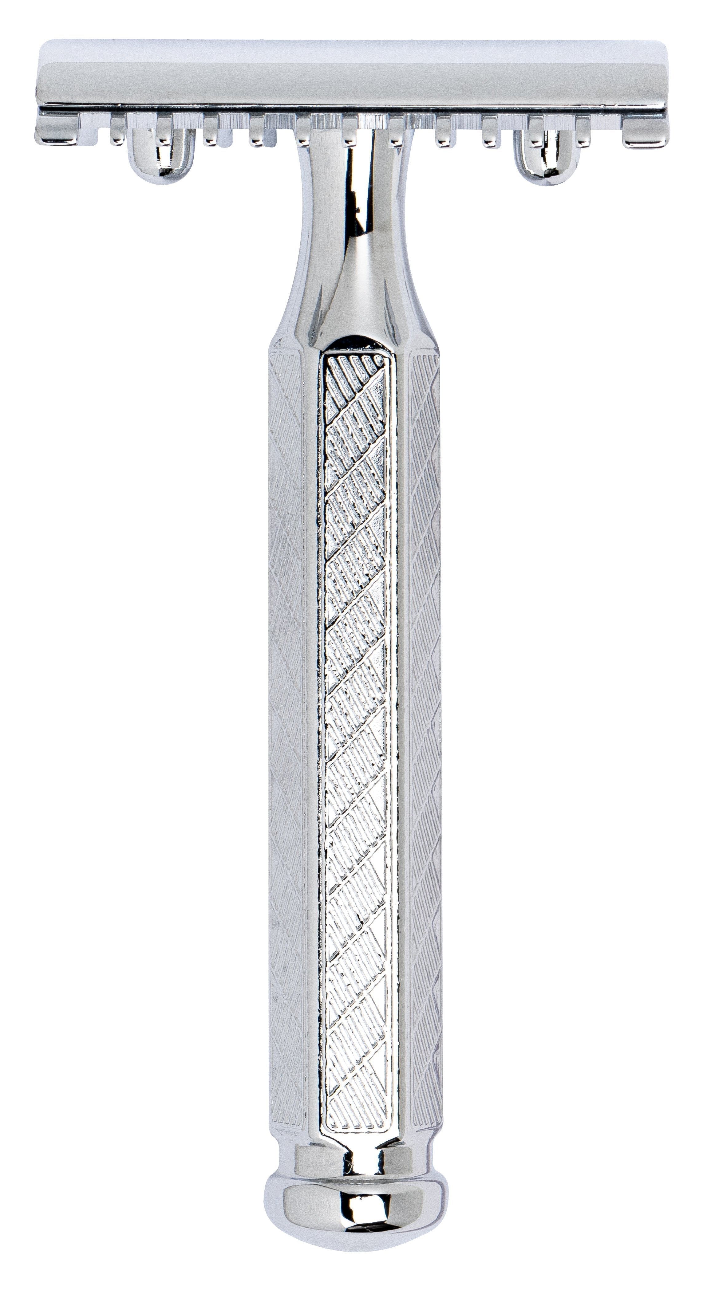 Merkur 41C Safety Razor - 3-Piece DE Open Comb with Classic 1906 Etched Handle in Chrome