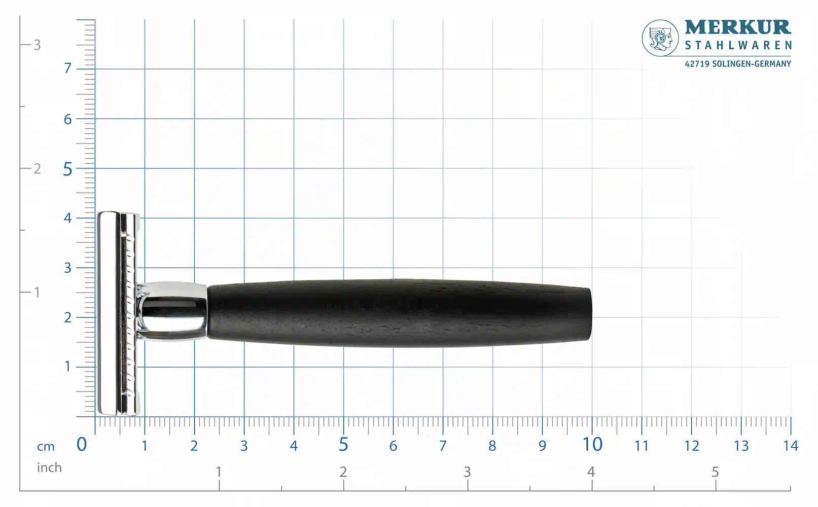 MERKUR 49C Razor with Elegant Ebony Handle
