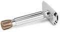 MERKUR Adjustable Safety Razor 500 Progress with Metal Knob in Antique Brass Finish