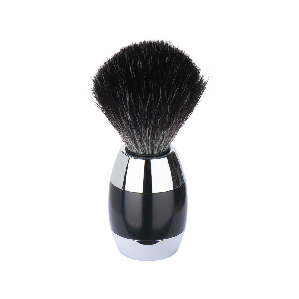 MERKUR Shaving Brush 1201 Vegan Synthetic Hair in Bright Chrome for Premium Quality Shaving - MERKUR shaving brush vegan синтетическая щетина