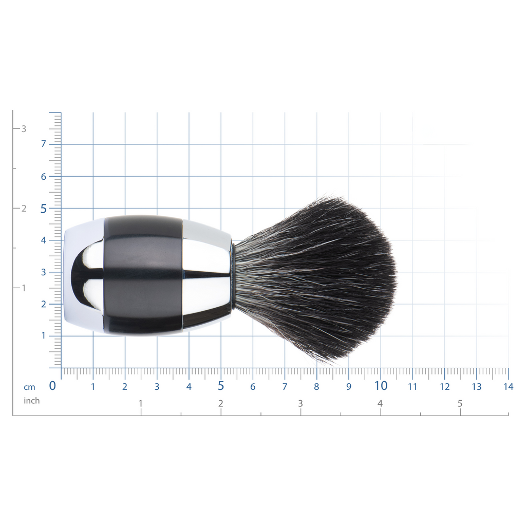 MERKUR Shaving Brush 1201 Vegan Synthetic Hair in Bright Chrome for Premium Quality Shaving - MERKUR shaving brush vegan синтетическая щетина