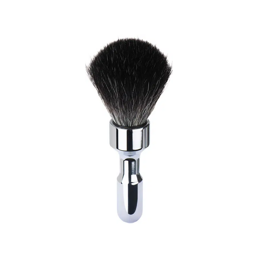 MERKUR Shaving Brush 1701 Vegan Synthetic Hair in Bright Chrome