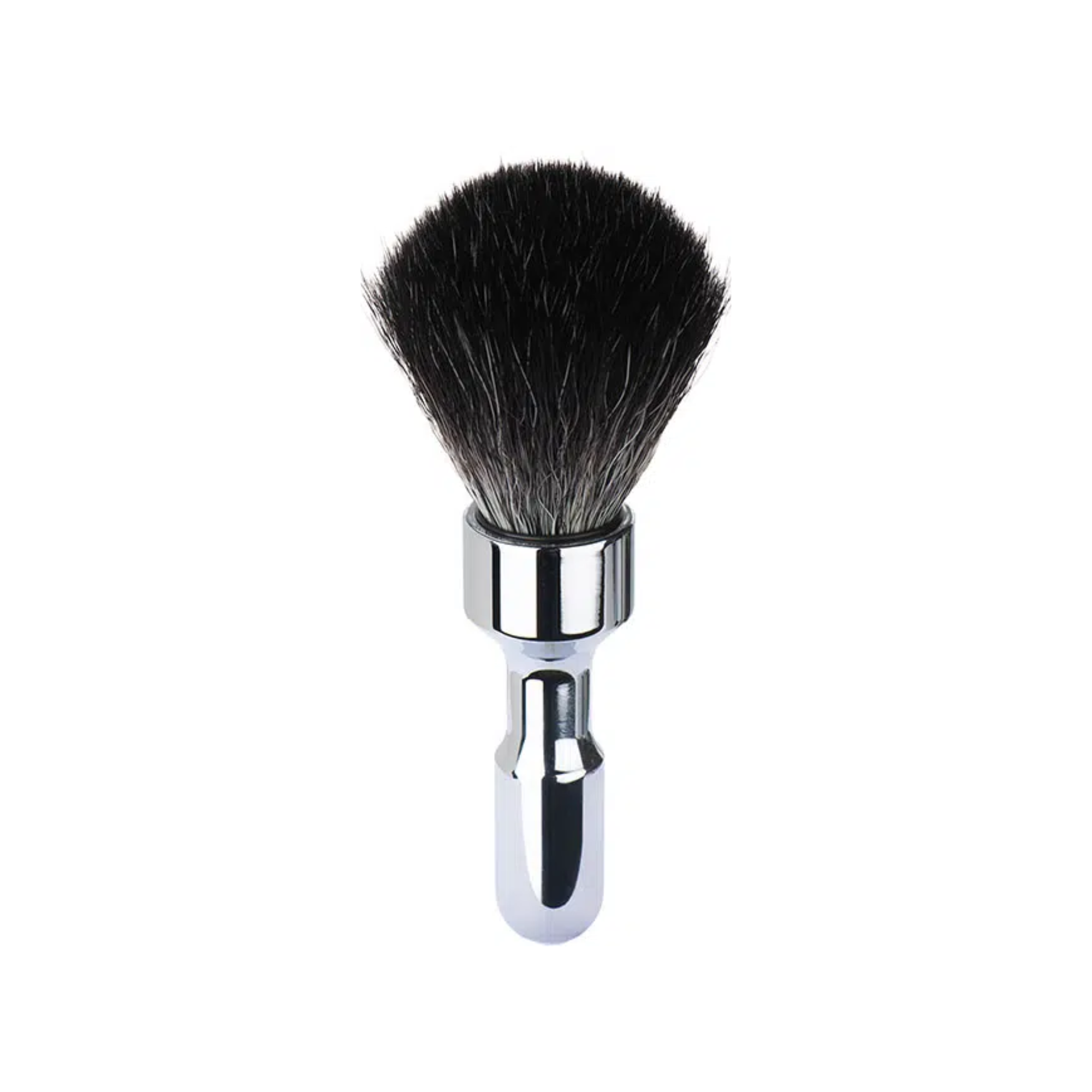 MERKUR Shaving Brush 1701 Vegan Synthetic Hair in Bright Chrome
