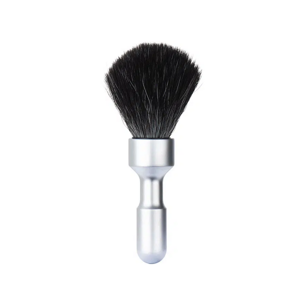 MERKUR Shaving Brush 1700 with Vegan Synthetic Hair in Matt Chrome