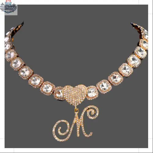 Gold Cursive Letter Pendant Necklace - Elevate Your Elegance - Shopthatapp.ca