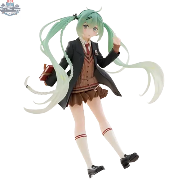Hatsune Miku Preppy anime figure by Hawk Collectibles featuring Miku in stylish preppy fashion, standing with detailed costume.